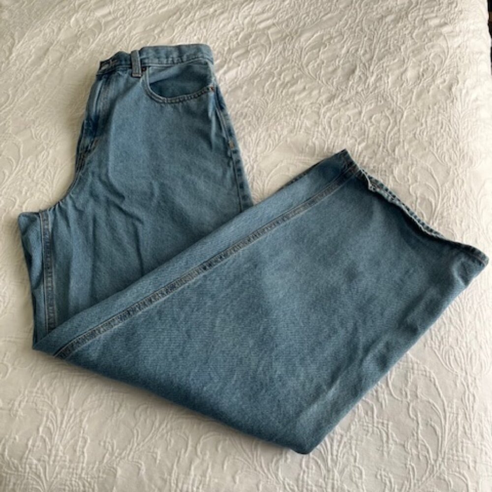 Old Navy high extra high rise wide leg baggy jeans size 12 TALL